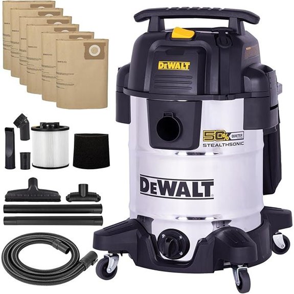 DEWALT 10 Gal Wet/Dry Shop Vacuum with Accessories