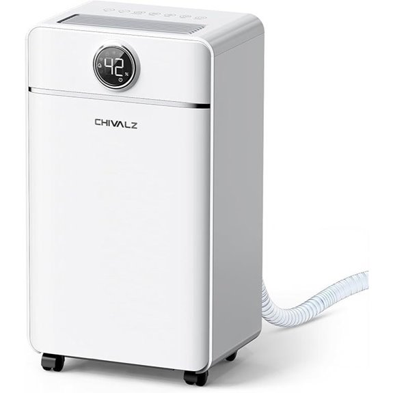 CHIVALZ 1500 Sq.Ft Dehumidifier with Timer