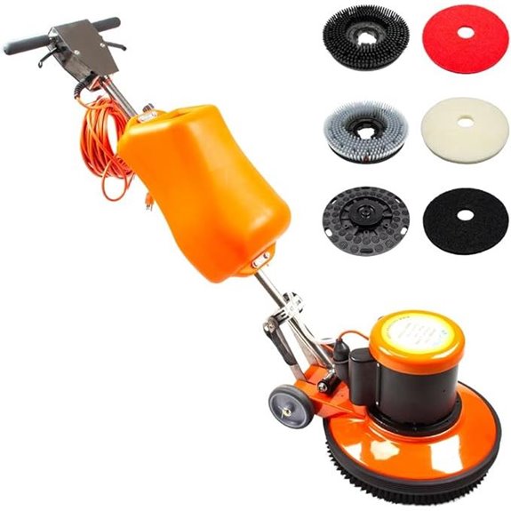 17 Floor Buffer Polisher with 3.4-Gallon Tank