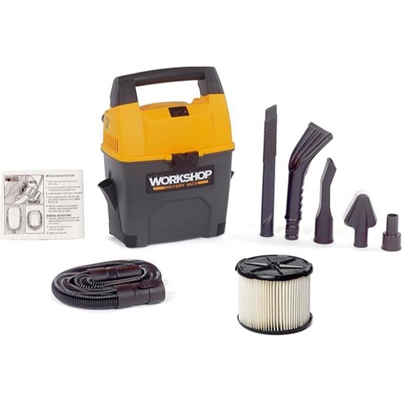 WORKSHOP 3-Gallon Wet/Dry Shop Vacuum with Attachments