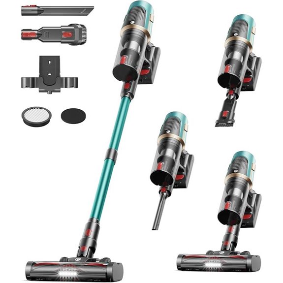Upgraded 580W Cordless Vacuum Cleaner with LED Screen