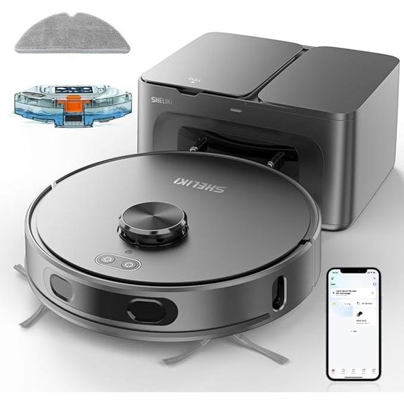 Robot Vacuum & Mop 3-in-1 with Self-Emptying Base
