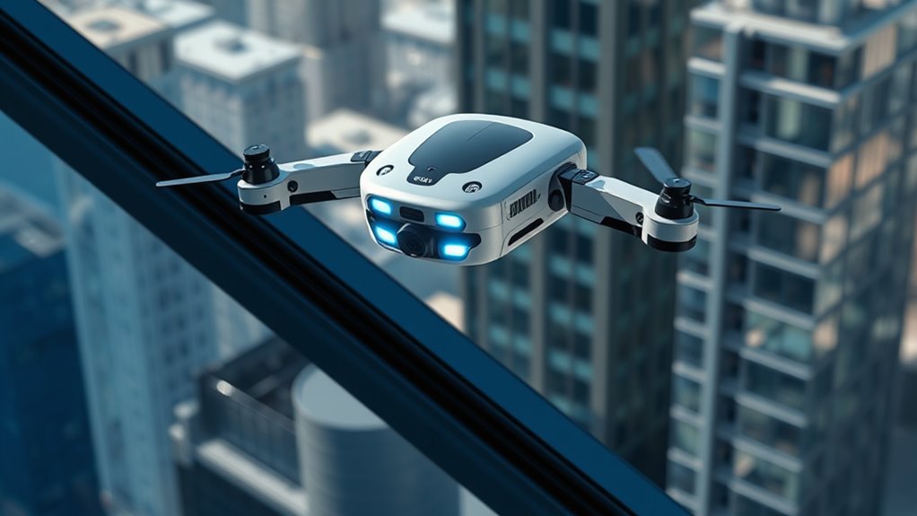 angled window cleaning features