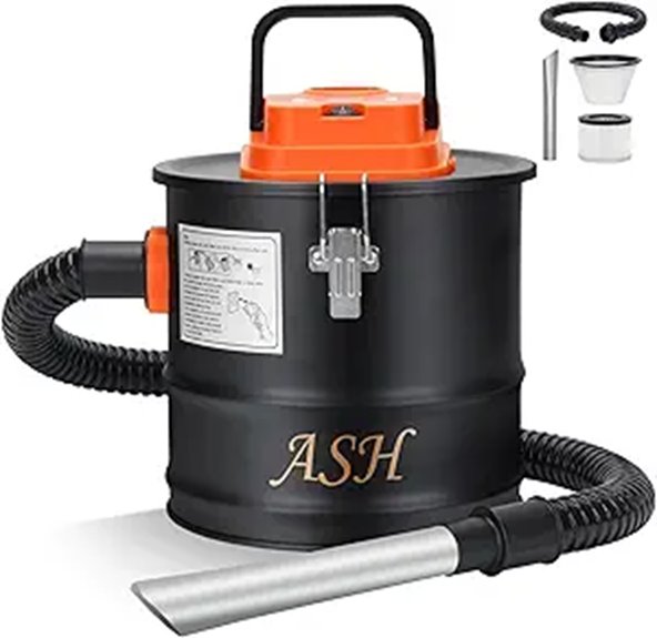 Ash Vacuum Cleaner with 2.6 Gallon Capacity