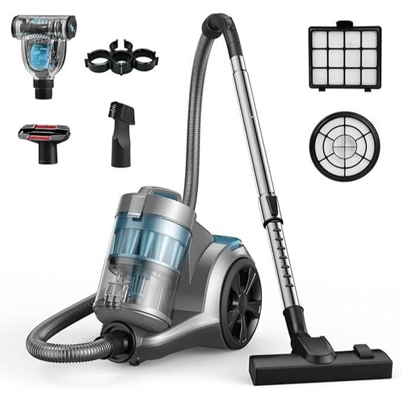 Aspiron 1700W Canister Vacuum Cleaner (Teal)