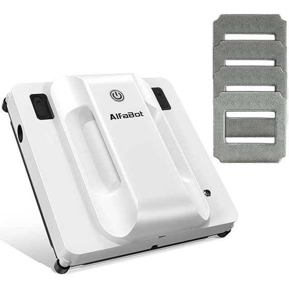 AlfaBot Window Cleaning Robot with Ultrasonic Spray