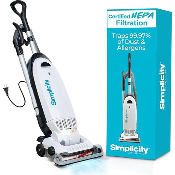 Simplicity Allergy Bagged Upright Vacuum for Multi Surfaces