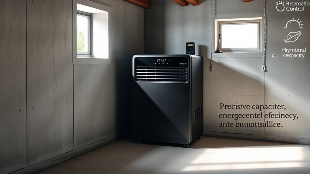 basement dehumidifier selection tips