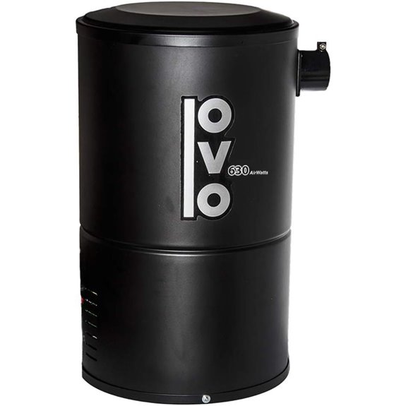 OVO Black Compact Central Vacuum System 630 Airwatts