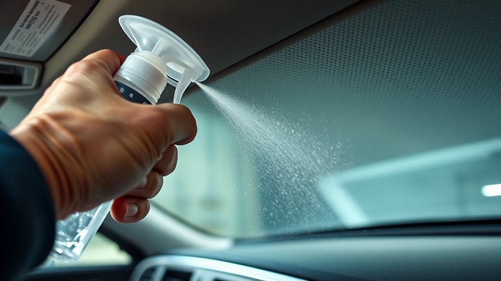 careful gentle headliner cleaning