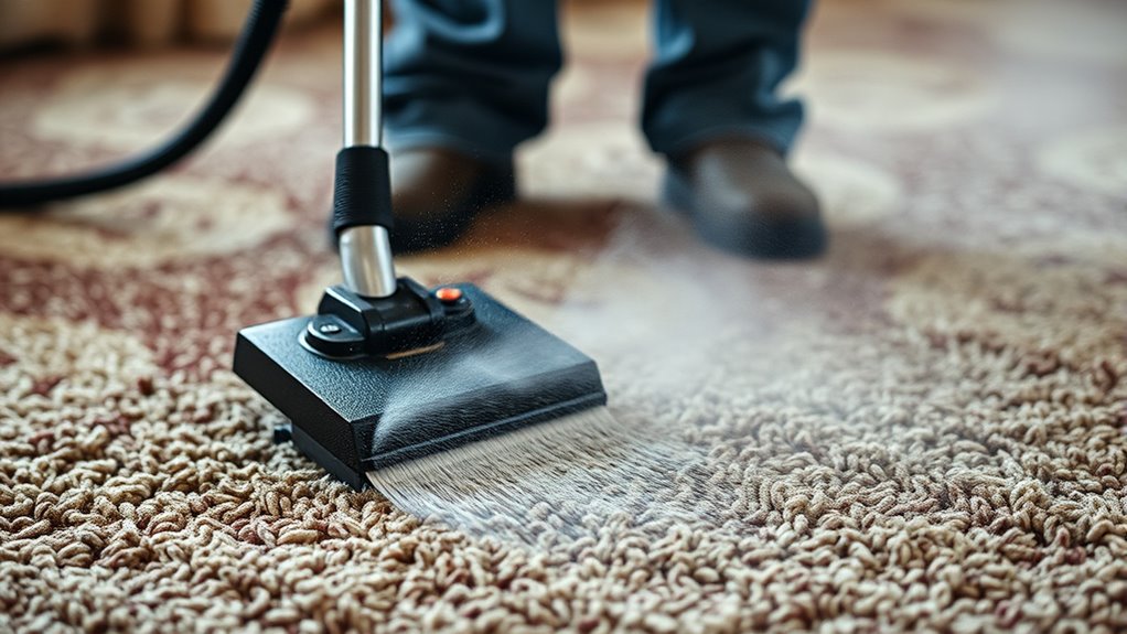 carpet prep for cleaning