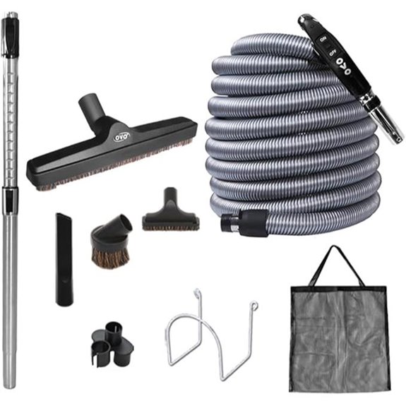 OVO Central Vacuum Accessory Kit with Hose and Tools