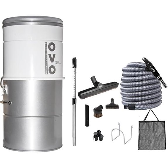 OVO Central Vacuum System with 40ft Accessory Kit