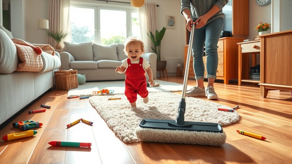children s play increases cleaning frequency