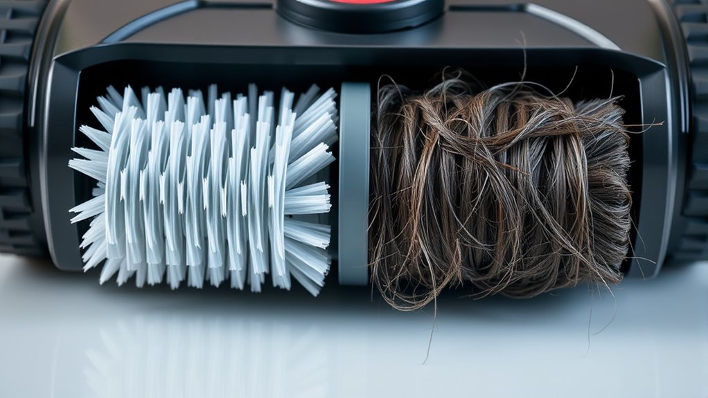 clean brush roll regularly