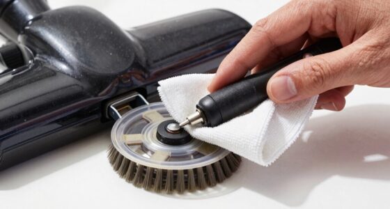 clean vacuum sensors and wheels