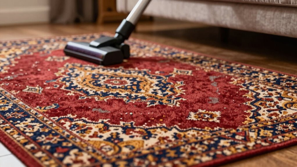 cleaning area rugs properly
