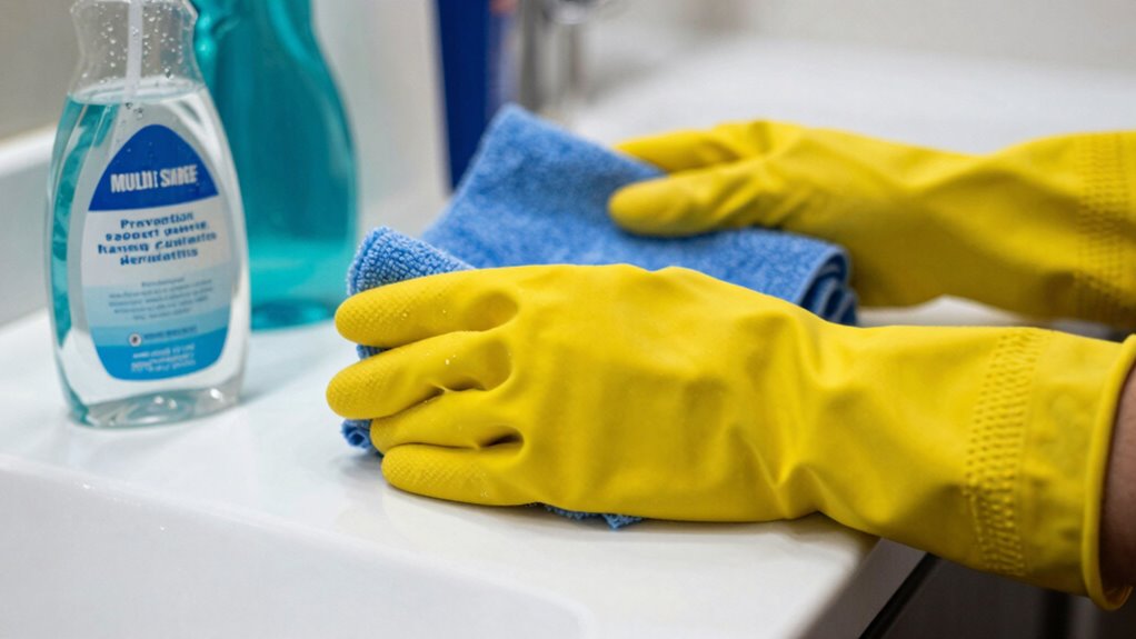 cleaning glove dermatitis prevention
