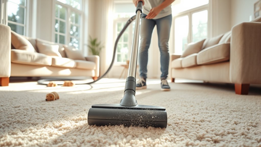 clear clutter for thorough cleaning