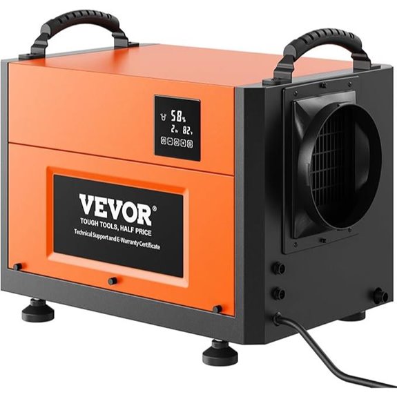 VEVOR 125 Pints Commercial Dehumidifier with Drain