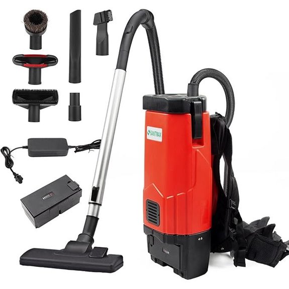 SM05 Commercial Backpack Vacuum with Dual Batteries