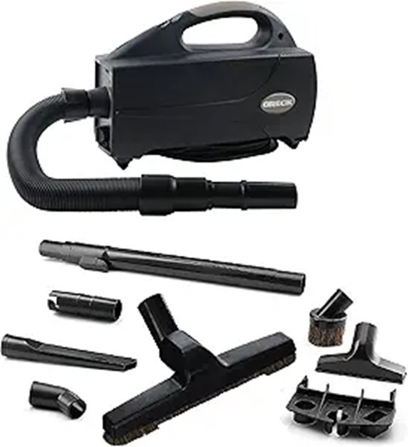 Oreck Compact Canister Vacuum Cleaner with Versatile Tools