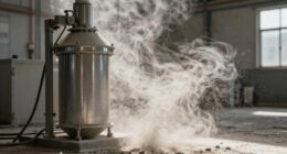 concrete dust filtration warning