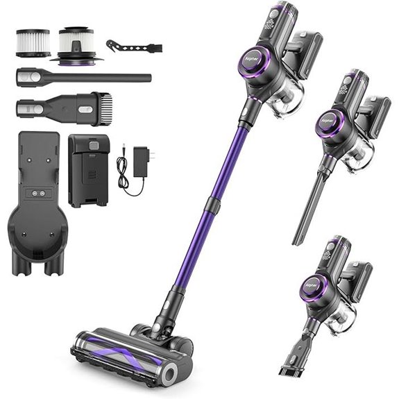 Cordless Vacuum Cleaner 600W Self-Standing LED Headlights