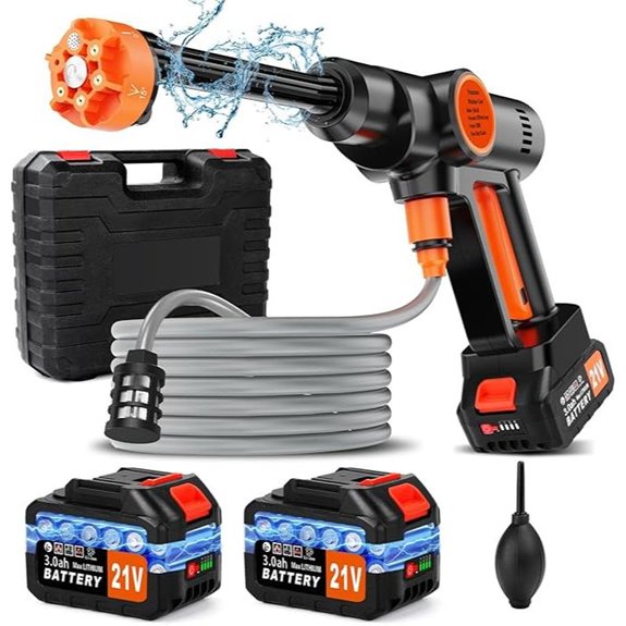 Cordless Battery Power Washer with 6-in-1 Nozzle