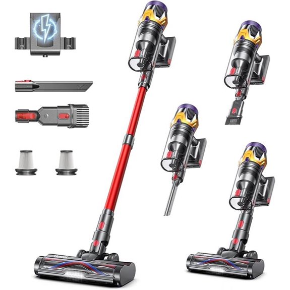 Upgraded Cordless Vacuum Cleaner 55KPA Self-Standing Touch