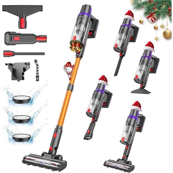 TechRise Cordless Vacuum Cleaner with Powerful Suction