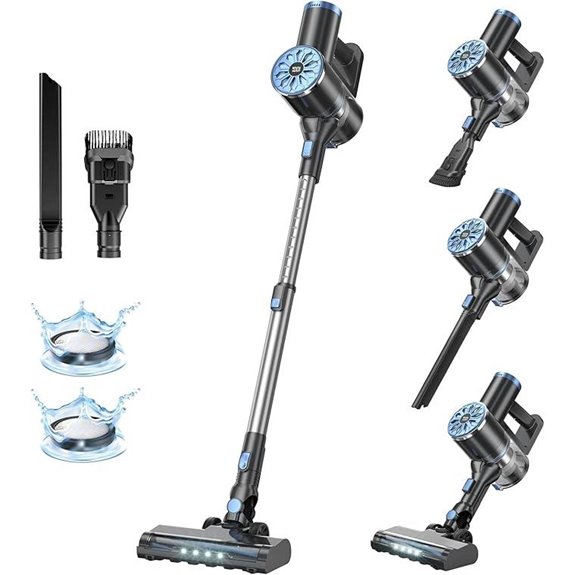 Cordless 6-in-1 Self-Standing Vacuum with LED Screen