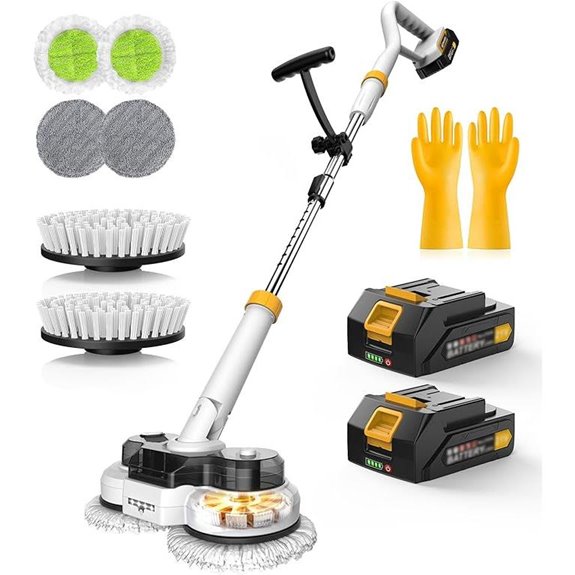 Qimedo Cordless Electric Spin Mop with LED Light