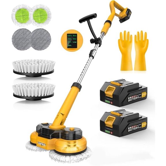 Qimedo 6000mAh Cordless Electric Mop with Spin Function