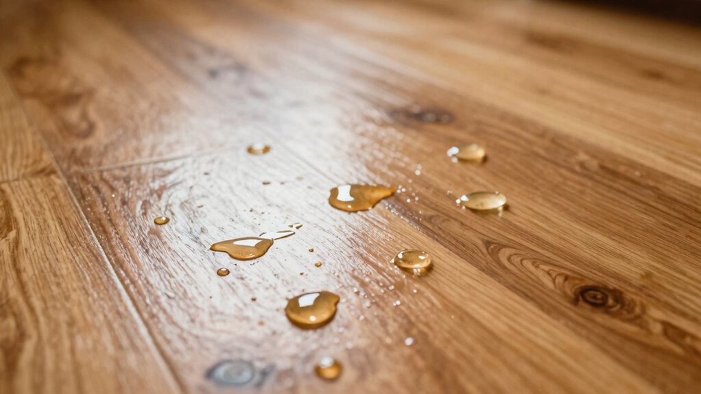 dog saliva stains hardwood