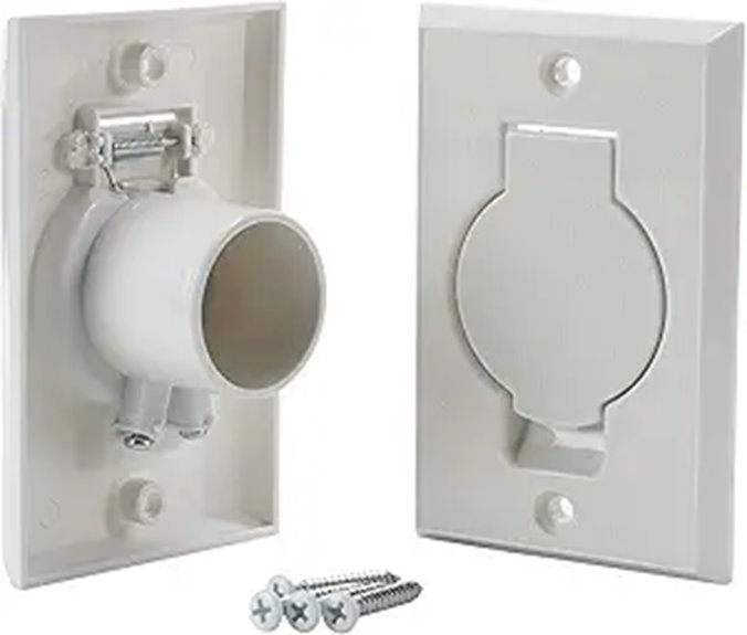 Central Vacuum Wall Plate Inlet Cover (2-Pack)