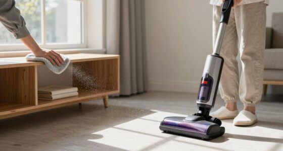 dust before vacuuming
