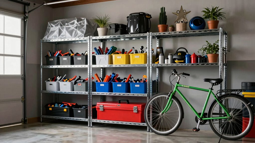 dust proof garage shelves