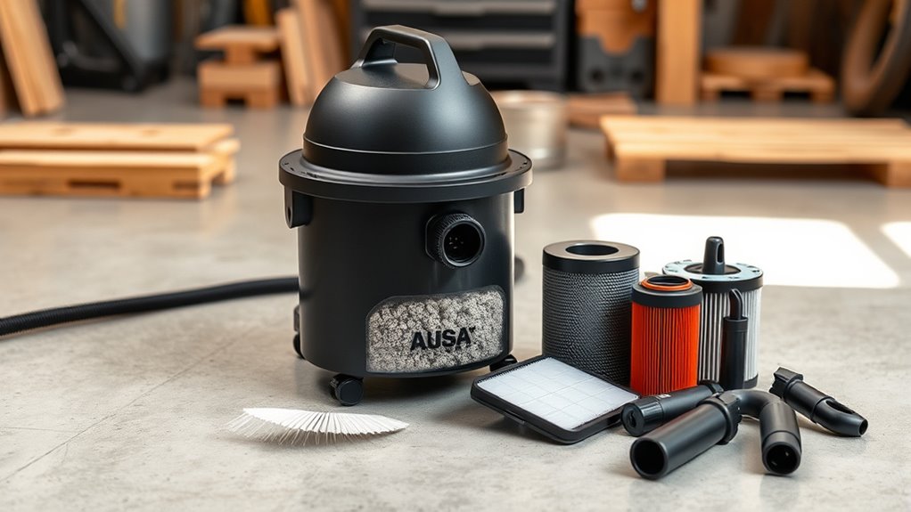 effective dust filtration and portability