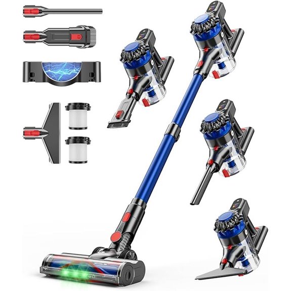 Cordless Vacuum Cleaner 8-in-1 40Kpa LED Display