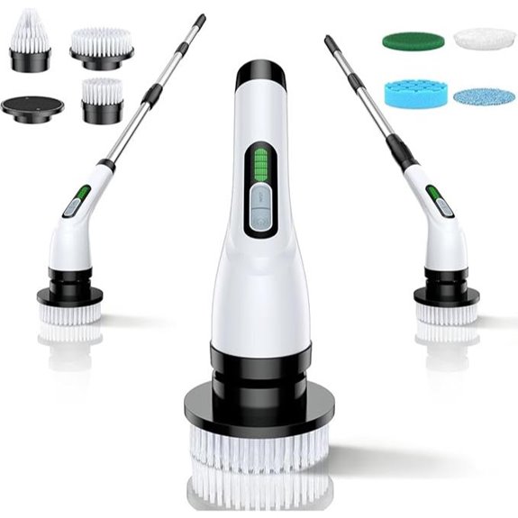 Electric Spin Scrubber with 7 Brush Heads