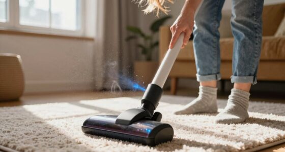 electrostatic buildup during vacuuming