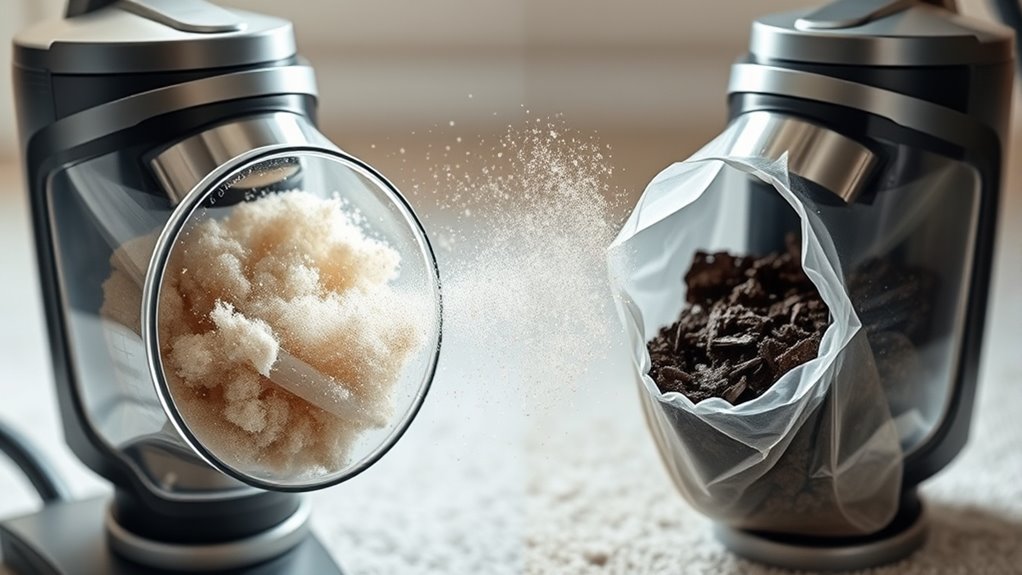 emptying vacuum releases allergens