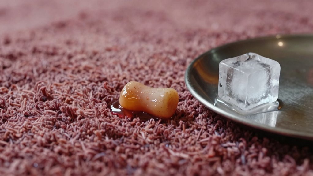 freezing removes gum stains