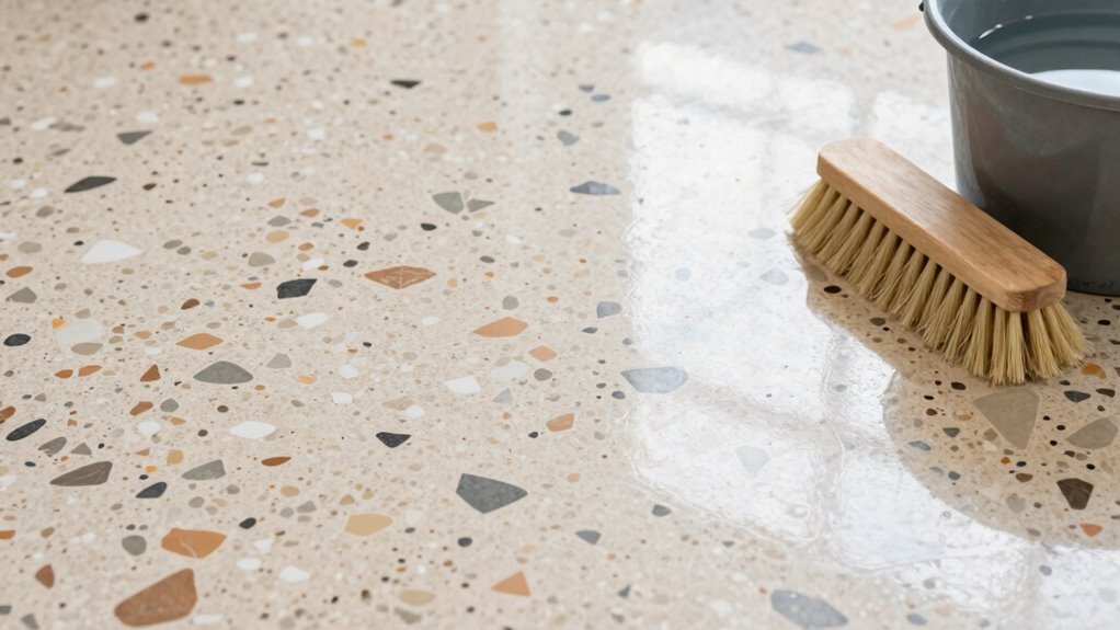 gentle terrazzo cleaning method