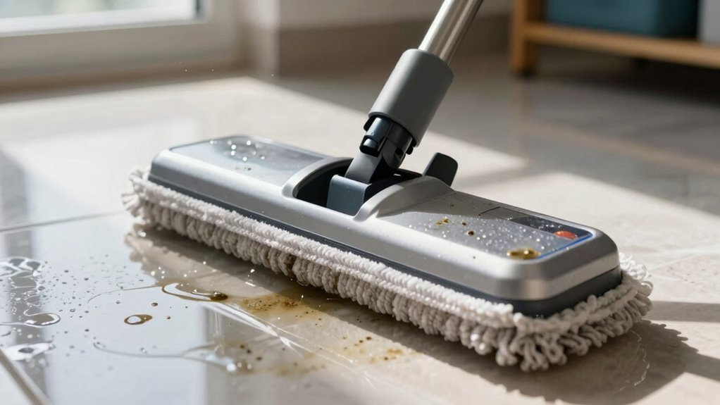 hard water clogs robot mop