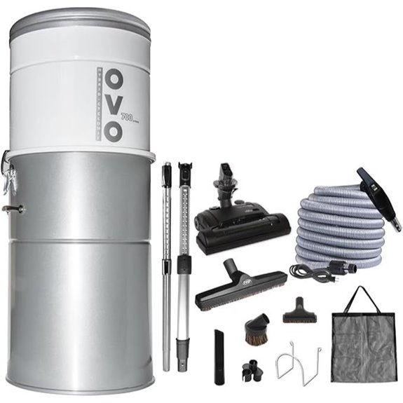 OVO Heavy Duty Central Vacuum System with Accessories