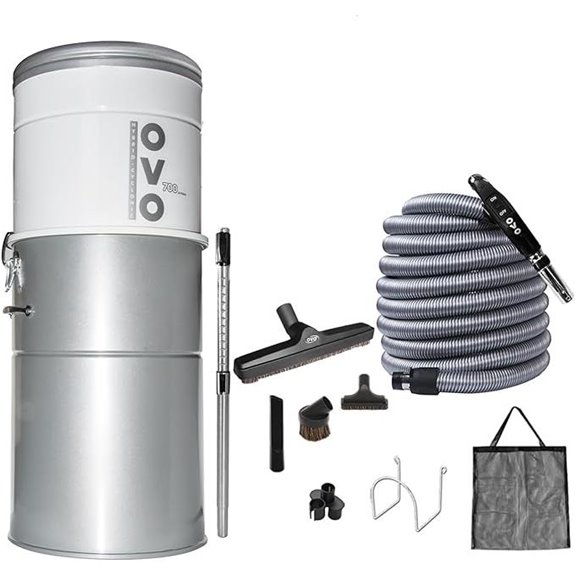 OVO Heavy Duty Central Vacuum System with Accessories