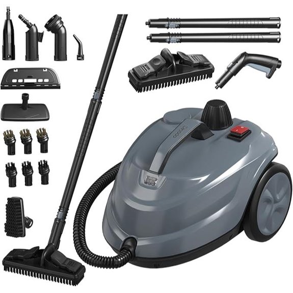 Heavy Duty Steam Cleaner with Accessories and Long Cord
