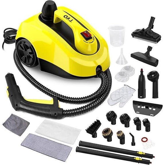 TVD Heavy Duty Canister Steam Cleaner with Accessories